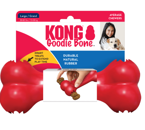 KONG Goodie Bone Interactive Treat Toy for Dogs